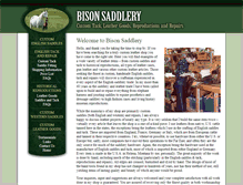 Tablet Screenshot of bisonsaddlery.com
